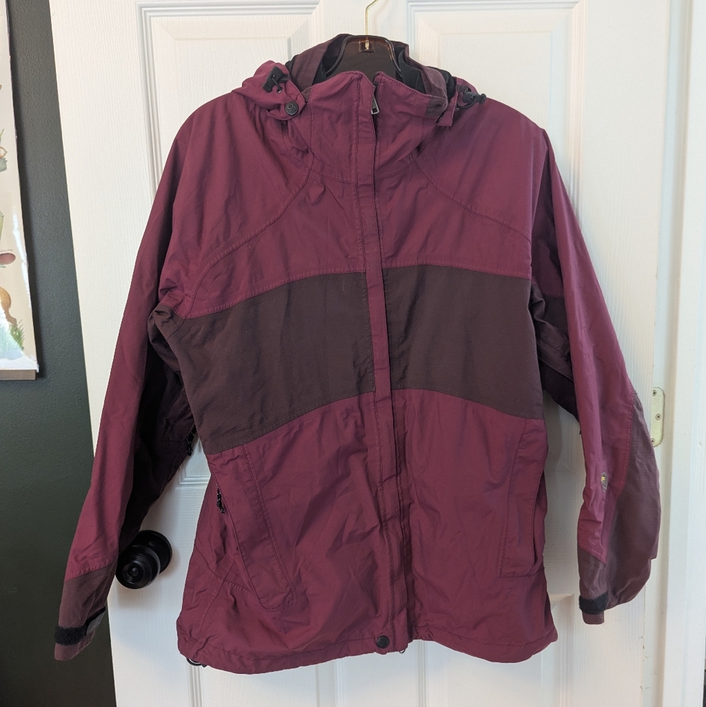 Mountain Hardwesr Burgundy and Fuschia Hooded Jacket, Women's Size 10
